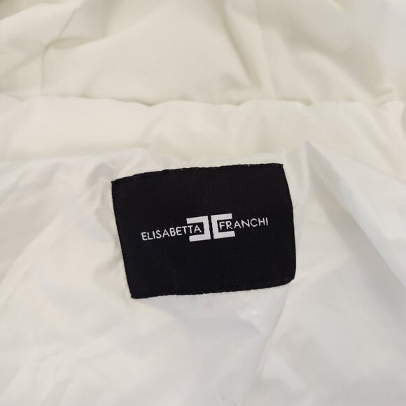 Elisabetta Franchi women's white jacket in size medium - Picture 5 of 16